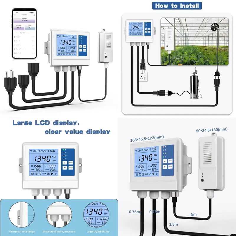 Pengontrol Iklim Cerdas Wifi P - Farming Agriculture ulasan dan harga